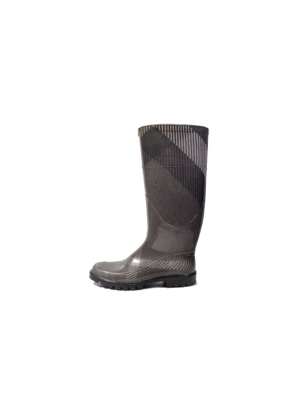 BURBERRY Wellies Smoke Check Festival Rubber Boots Waterproof Rainboots Size 5 - Picture 9 of 9